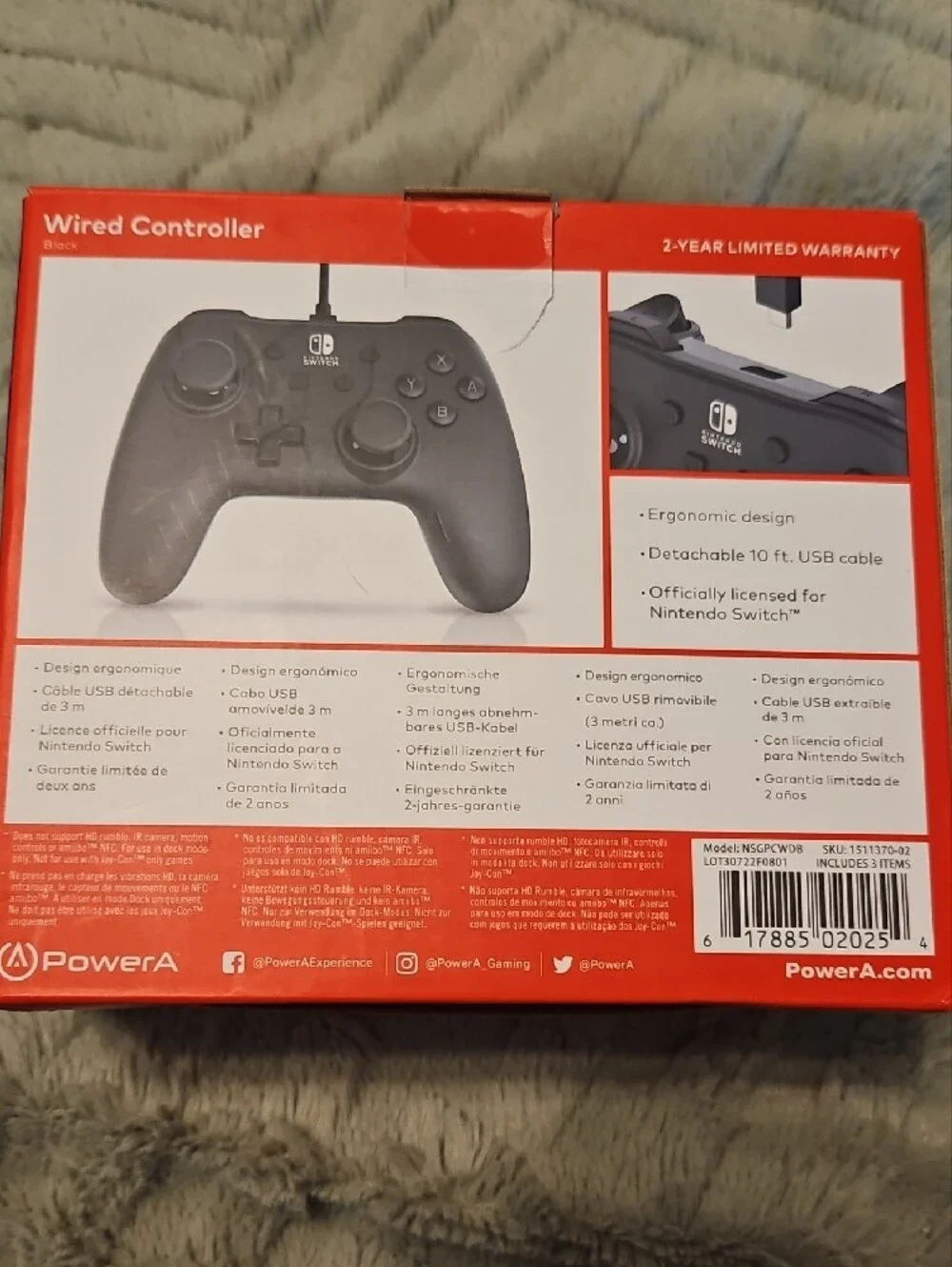 Nintendo wired controller